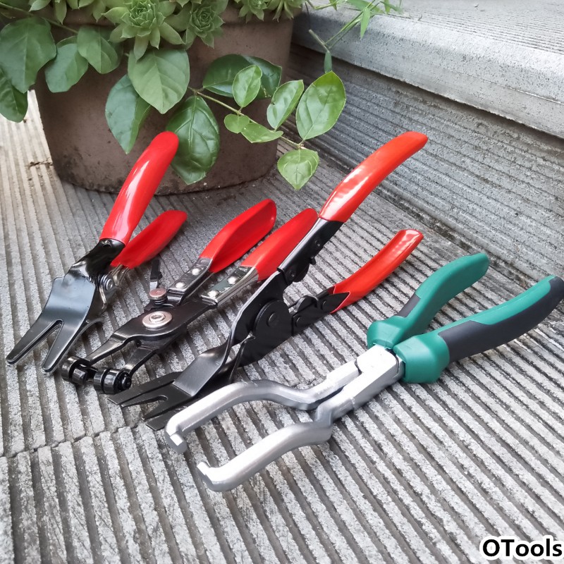 汽修四件套汽车水管钳油管分离抱箍钳子燃油管夹钳内饰胶扣开灯钳