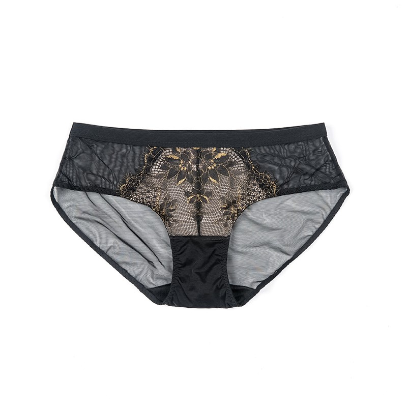 皇子家族6245K内裤女提臀低腰弹力蕾丝面料性感超薄透气三角裤