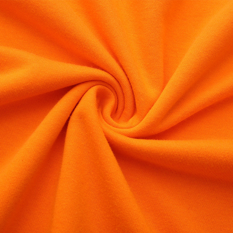 男女童小学生纯白色团购演出圆领加绒棉卫衣校服中大儿童红色T恤