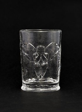 稀奇艺术天使浮雕冰水杯子生日礼品创意女生装饰果汁杯