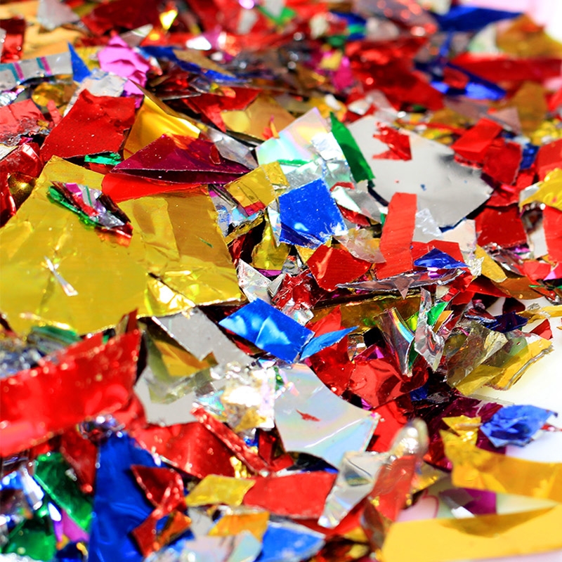 手撒亮片撒花礼宾花碎片闪粉开业活动庆典婚庆用礼花金粉彩色