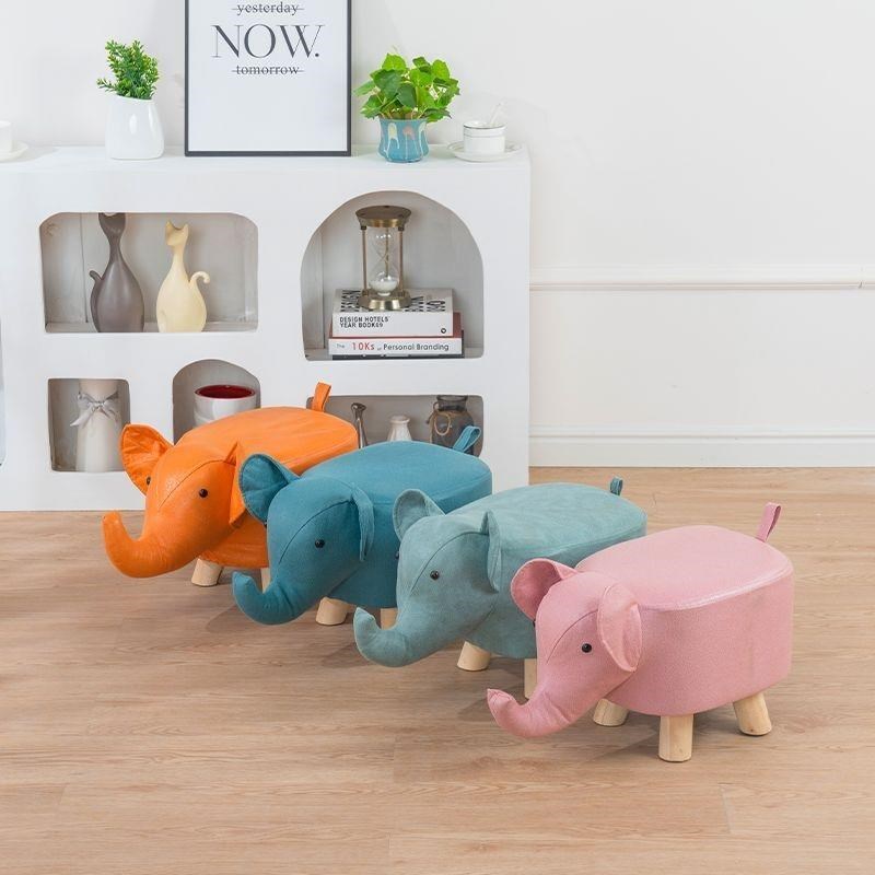 儿童动物凳子小凳子创意家用客厅坐凳换鞋凳可爱矮凳造型大象凳子