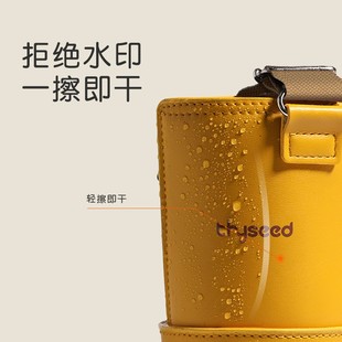 世喜儿童保温水杯背带水壶杯套带袋子款可斜挎夏季幼儿园外出携带