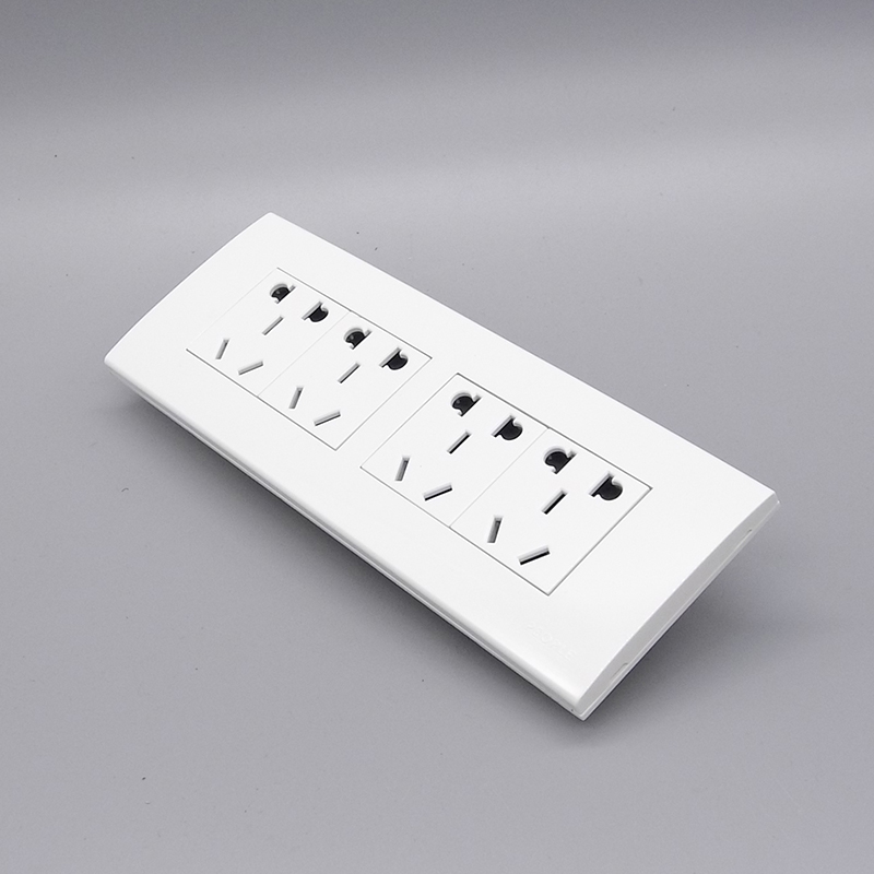 118型开关电源大号面板插座4个五孔电源插座模块20孔二十孔面板