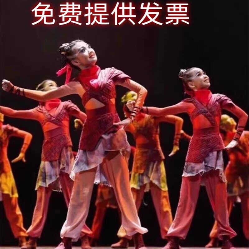 小荷风采再现花木兰儿童演出服古装汉服女童士兵铠甲舞蹈表演服装