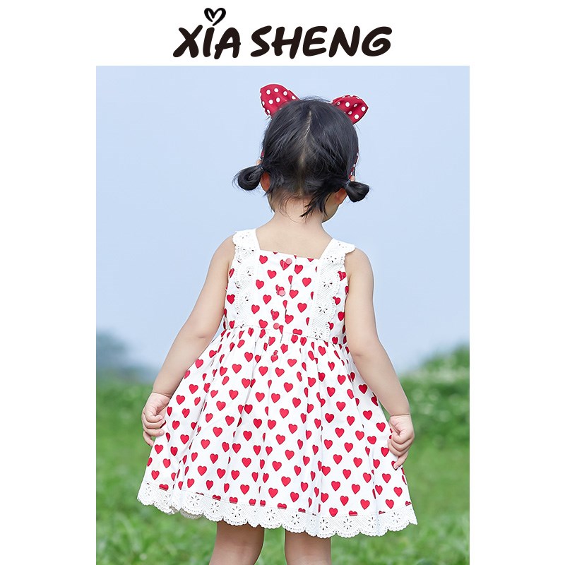 夏生女宝宝连衣裙2023年新款夏装婴儿背心裙网红公主裙小童吊带裙