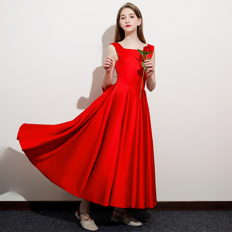 少女小童大提琴演奏钢琴演出晚礼服高端儿童主持人合唱乐团公主裙