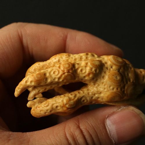 精品纯手工竹根雕小佛手挂件竹手把件竹雕小件把玩竹玩小摆件送礼