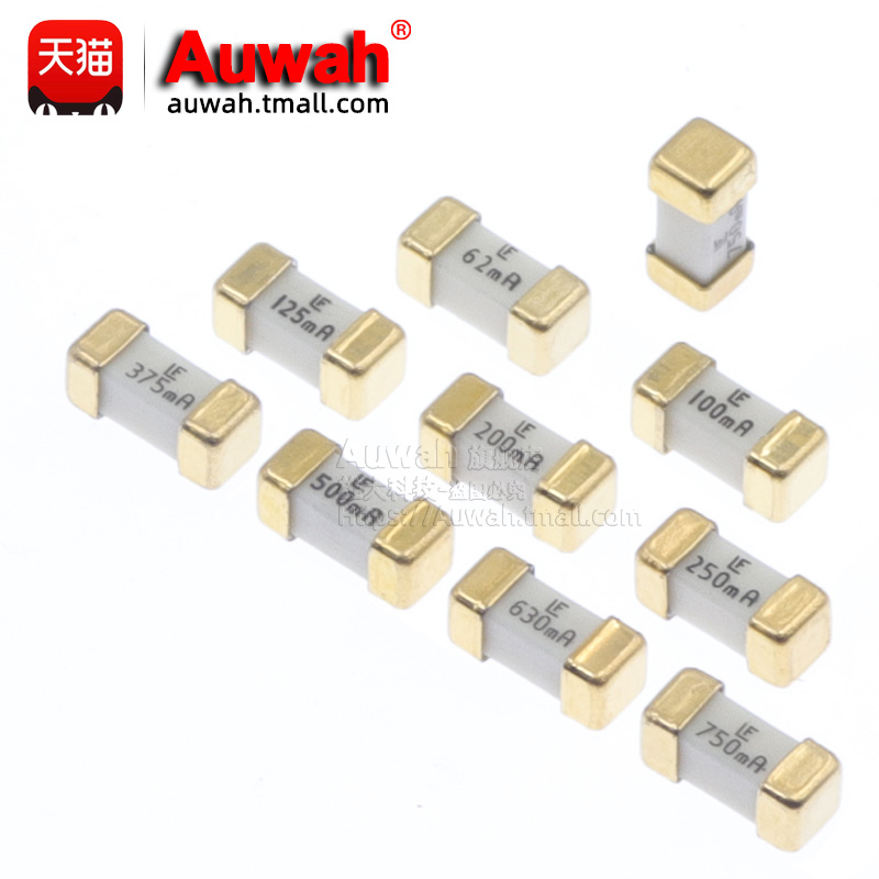 1808贴片保险丝管快熔断 62mA 100mA 125mA 200mA 0.1/0.125/0.2A