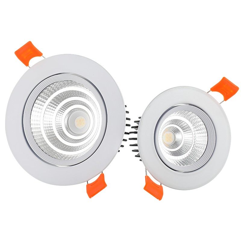 led射灯12公分高亮5W7W12W15W20W30W嵌入式天花灯COB筒灯三色变光,家装灯饰光源,嵌入式射灯,淘宝优惠券,粉丝福利购,淘宝优惠卷