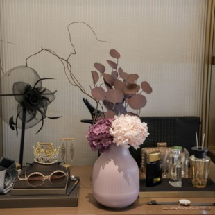 逸家永生花干花永生绣球客厅岛台轻奢现代百搭家居装饰真花带花瓶