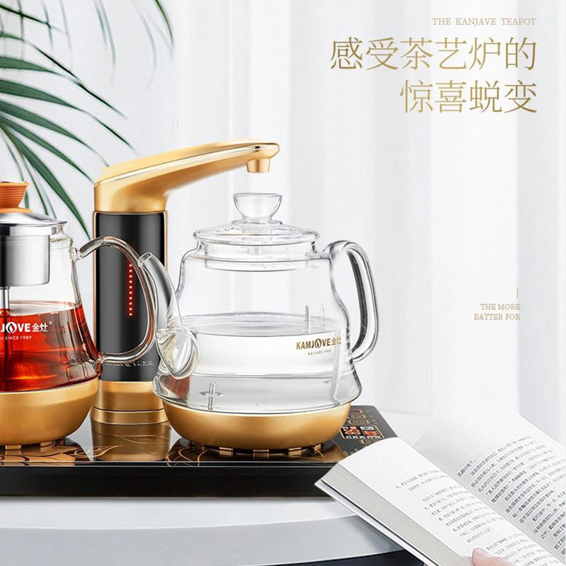 金灶GA-909全自动上水电热烧水壶蒸茶器保温一体泡煮茶壶家用茶炉