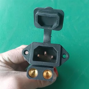 10平方大功率耐高温充电口品字头转安德森转接线QS8接口连接线