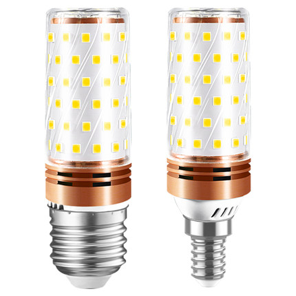 led玉米灯泡家用水晶吊灯高显指e14e27小螺口三色变光护眼灯泡