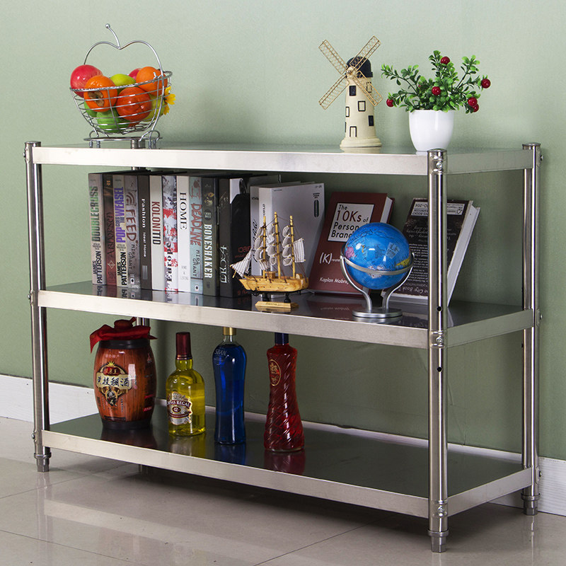 不锈钢厨房置物架落地3层锅架子微波炉收纳架储物架家用货架层架,厨房/烹饪用具,厨房置物架/置物柜/角架,淘宝优惠券,粉丝福利购,淘宝优惠卷