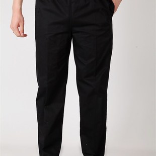 厨房厨师工作裤男夏季男士黑色工作服裤子薄款宽松耐磨厨师裤工裤