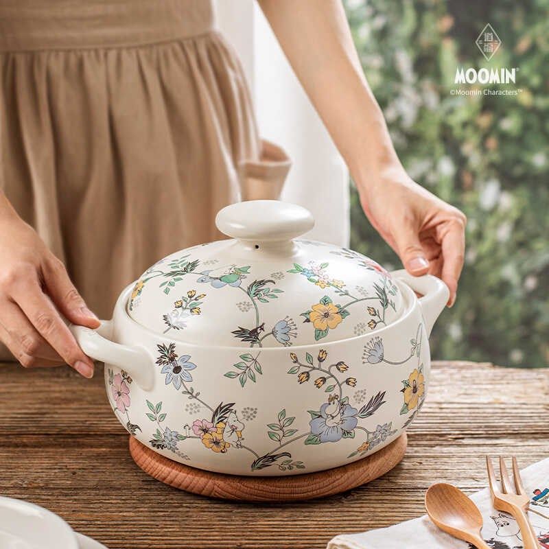 姆明砂锅汤锅土锅耐高温陶瓷炖锅火锅电陶炉专用锅煲仔饭煲粥石锅