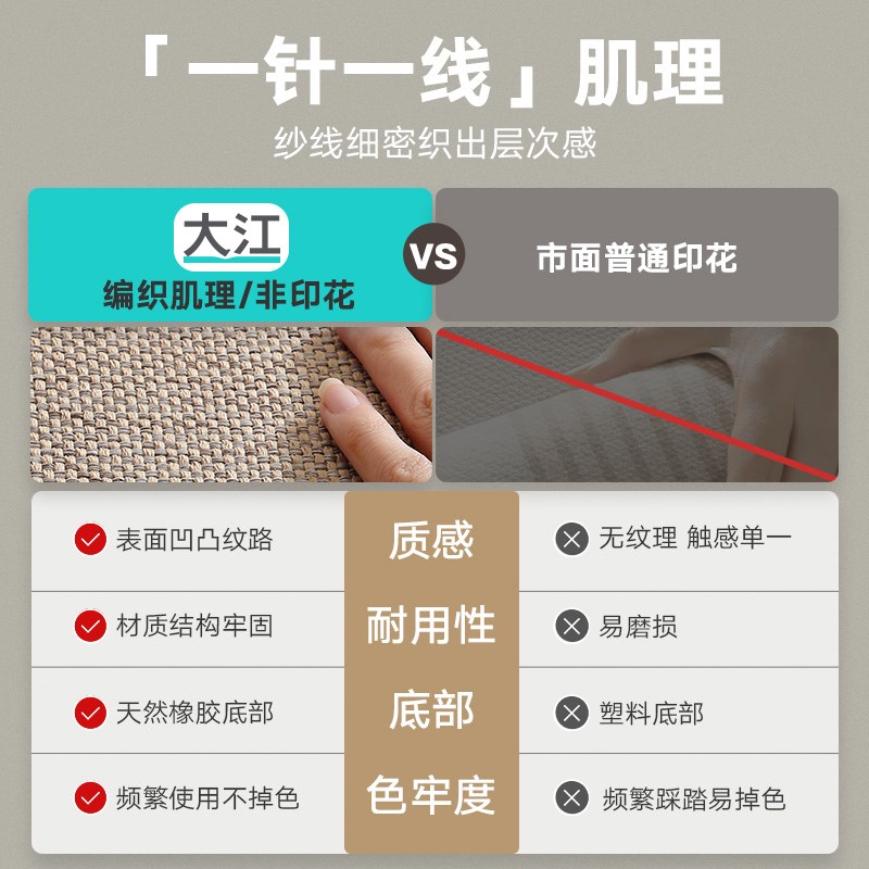 大江地垫高级轻奢入户门脚垫家用门口进门防滑垫玄关户外耐脏地毯