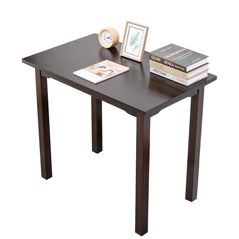 简约书桌家用电脑桌台式实木写字学习桌楠竹胡桃长方形办公小桌子