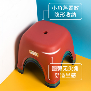 家用矮凳塑料小凳子儿童小板凳踏脚凳客厅茶几宝宝浴室防滑洗澡凳