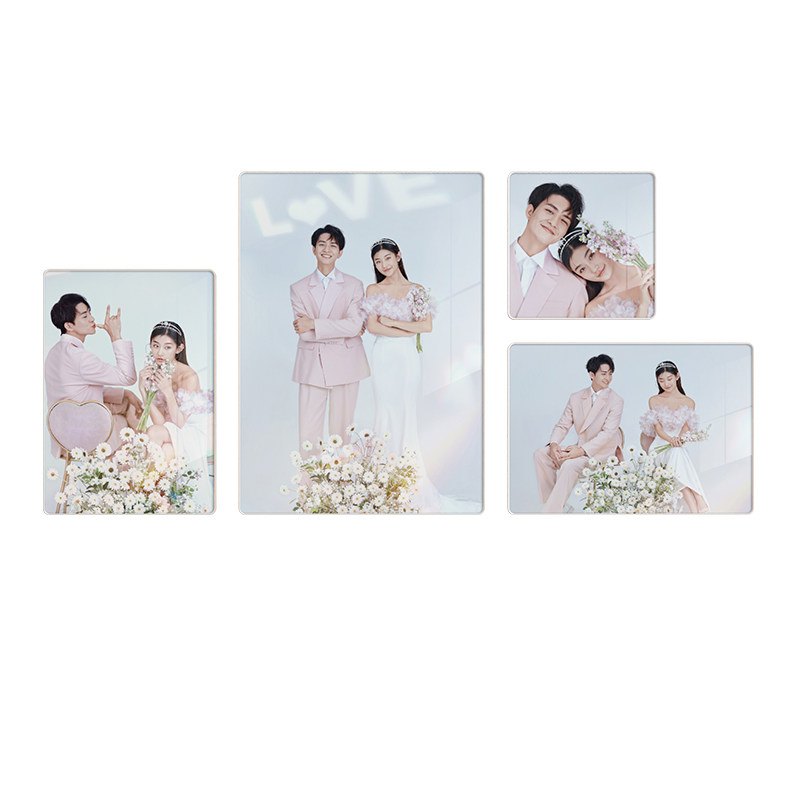 定制婚纱照全家福儿童大相框挂墙冲印结婚照相片挂画打印制作