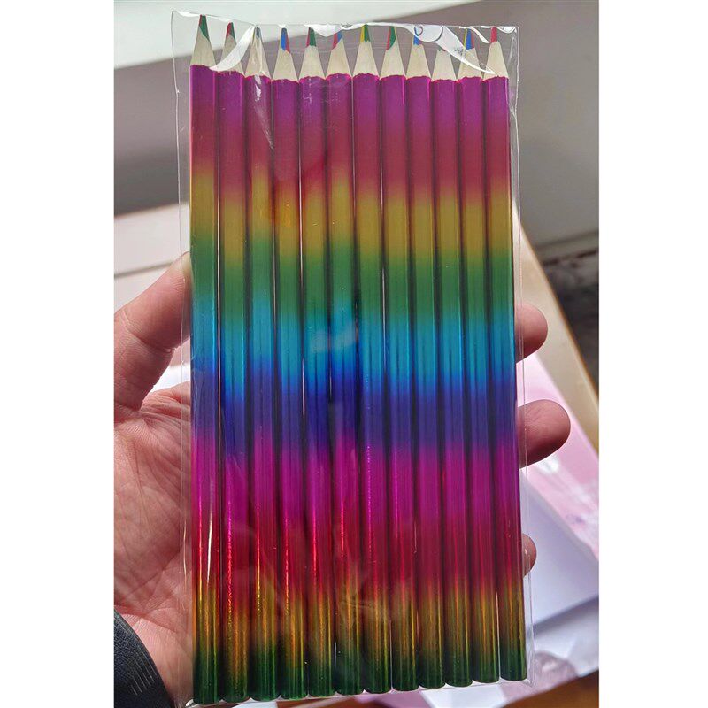 笔四色同芯彩色铅笔DI创意涂鸦色彩铅笔渐变画画支装
