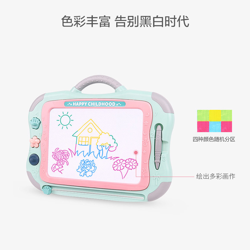 铭塔小画画板儿童磁性涂鸦板擦写家用宝宝幼儿小孩彩色写字板