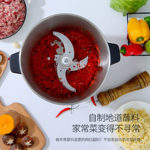LL大容量绞肉机商用家用电动打肉馅搅拌机碎菜机辣椒搅碎机