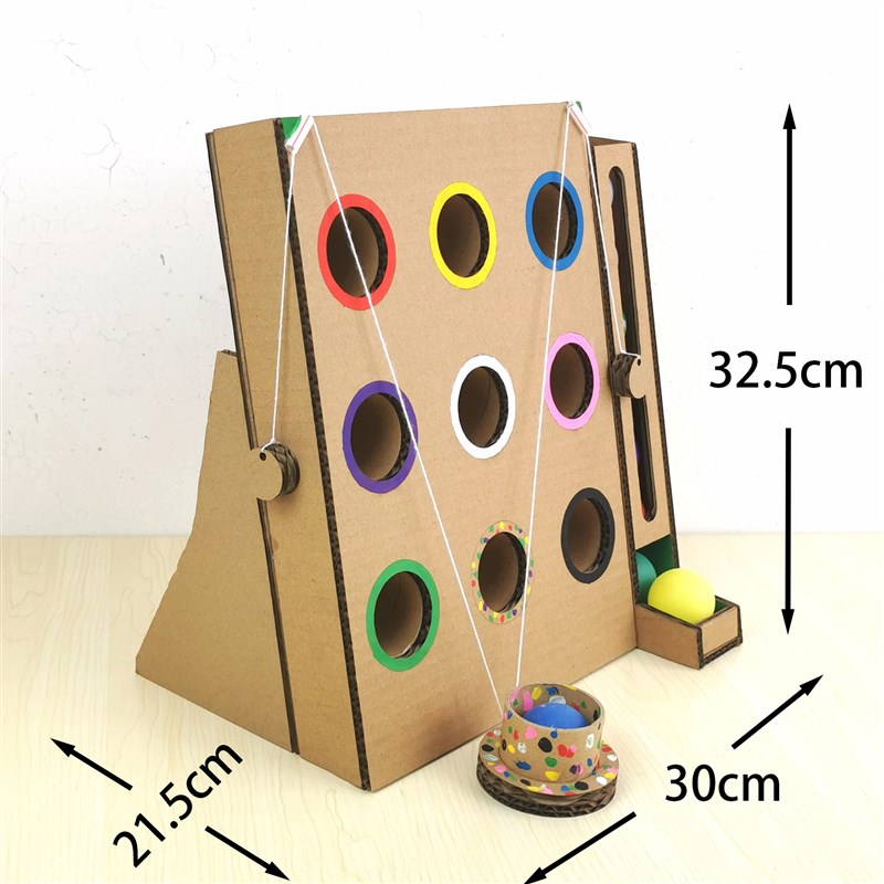 幼儿园教具作业益智科技小制作儿童纸板手工di材料包+自制玩教具
