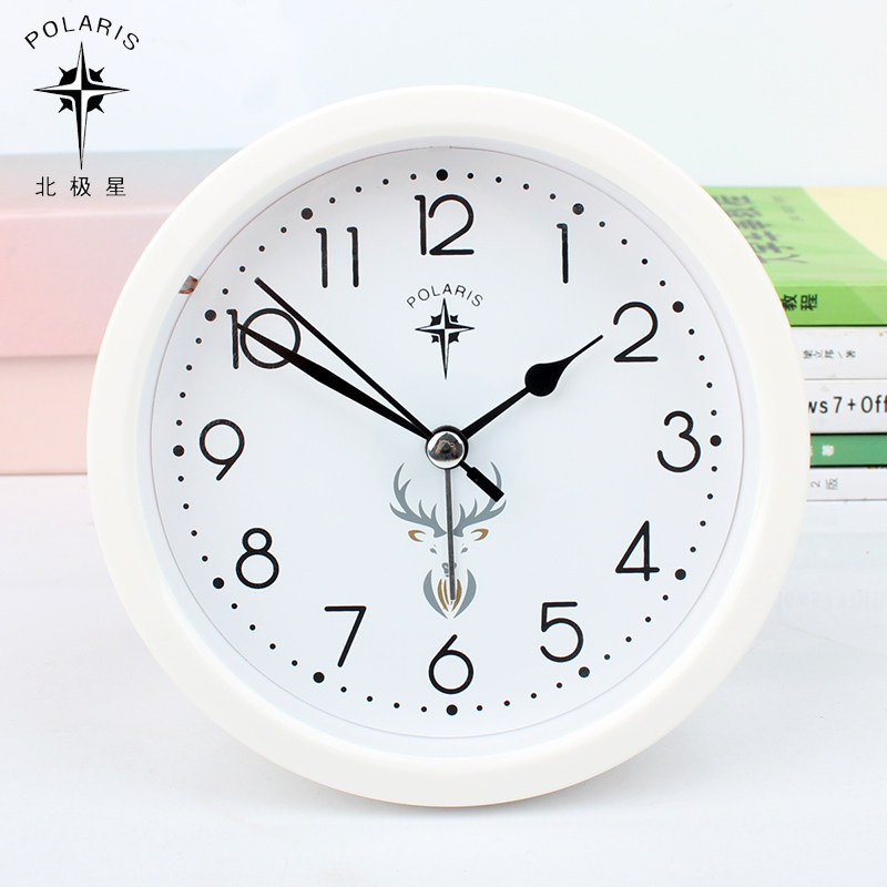 北星静音大字体小闹钟儿童夜灯音乐座钟贪睡学生卧室床头钟