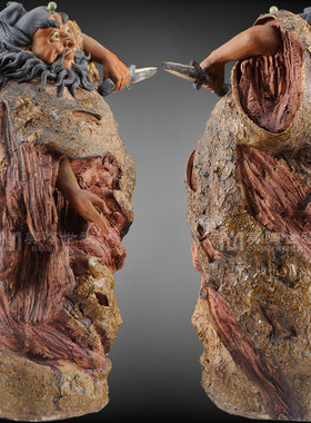 石湾陶瓷工艺术精品家居电视酒柜门客厅饰品镇宅钟馗创意中式摆件