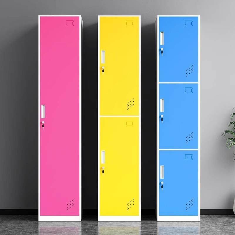 彩色更衣柜健身房单门换衣柜浴室宿舍美容院多层储物柜家用收纳柜,商业/办公家具,办公储物柜,淘宝优惠券,粉丝福利购,淘宝优惠卷