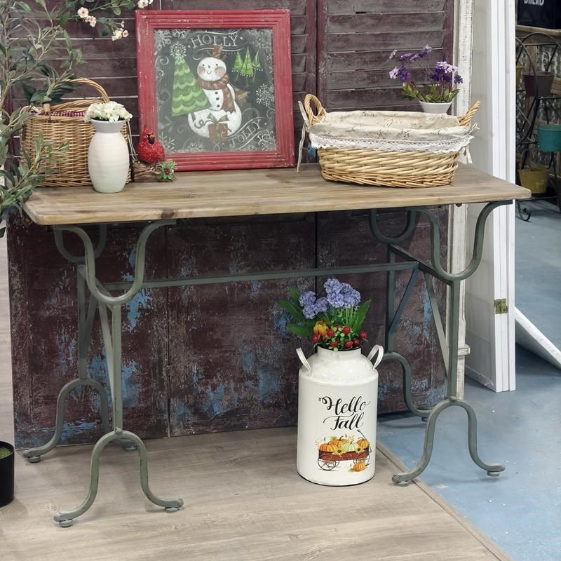 外贸尾货欧式复古铁艺做旧休闲花园阳台门店庭院置物桌办公写字桌,住宅家具,阳台桌,淘宝优惠券,粉丝福利购,淘宝优惠卷