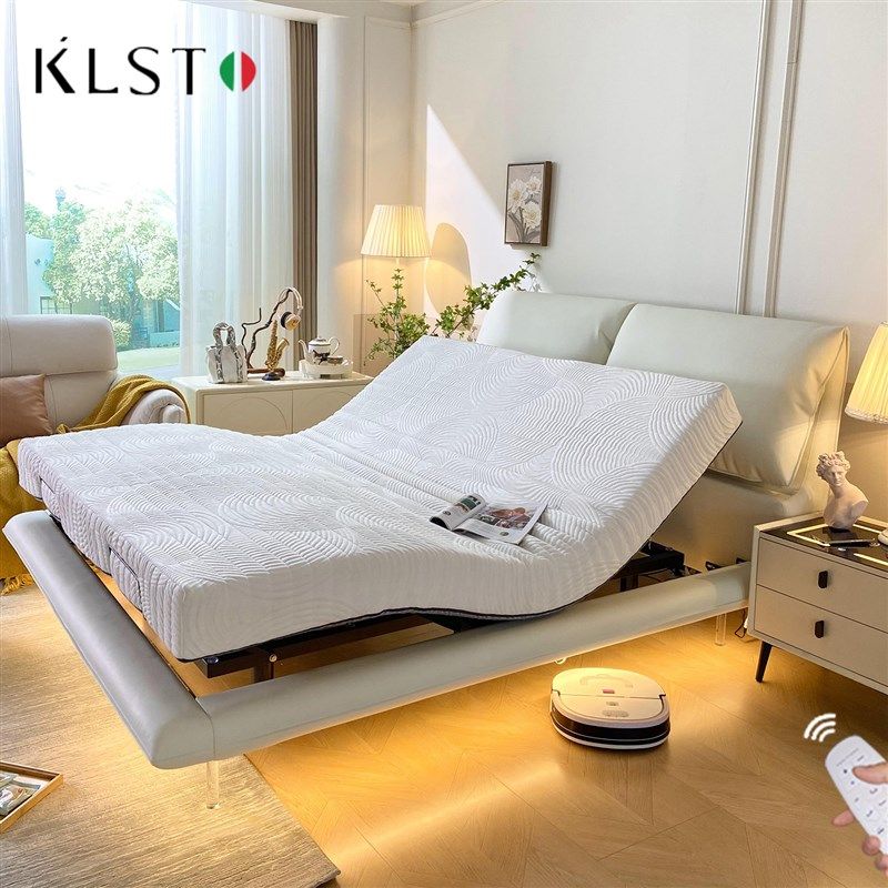 多功能智能电动大象耳朵悬浮床现简约双人极简网红奶油风皮床,住宅家具,电动/智能床,淘宝优惠券,粉丝福利购,淘宝优惠卷