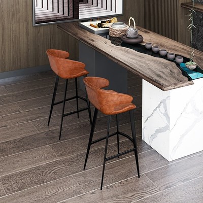 吧台椅酒吧椅高脚凳吧台前台椅轻奢珠宝椅现代简约岛台椅凳7168