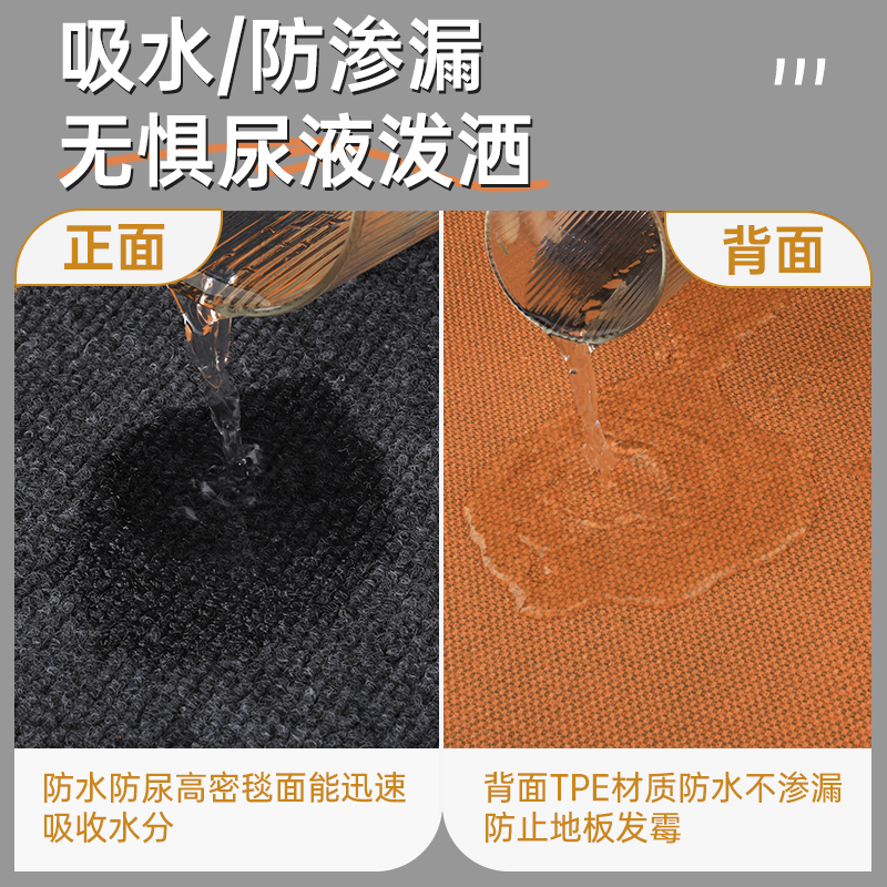 宠物地垫狗垫子睡觉用防撕咬四季通用猫狗窝笼围栏防尿吸水专用垫