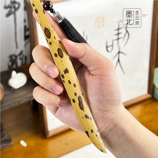 天然湘妃竹宣纸竹刀多功能切纸刀毛边裁纸刀书法书画专用传统手工