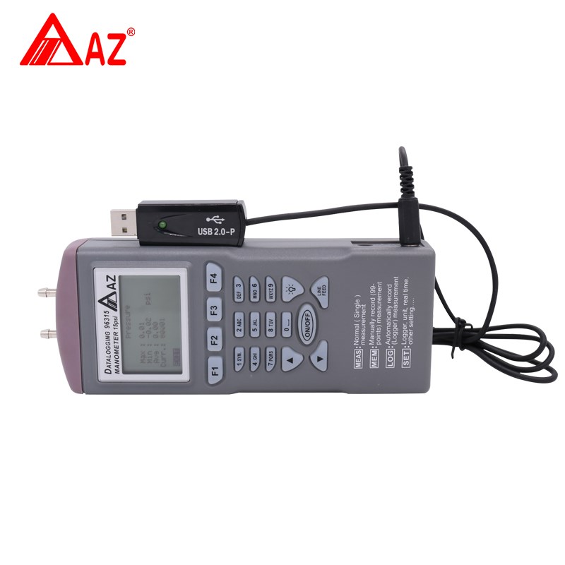 衡欣智能型压力计记录器数字压力表电子压差表AZ96315数字微压差