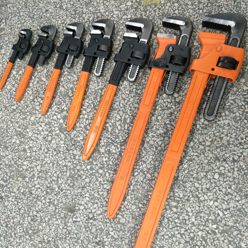 新工张家港天达管钳英式管子钳安装钳管道工具钳水管扳手圆管钳