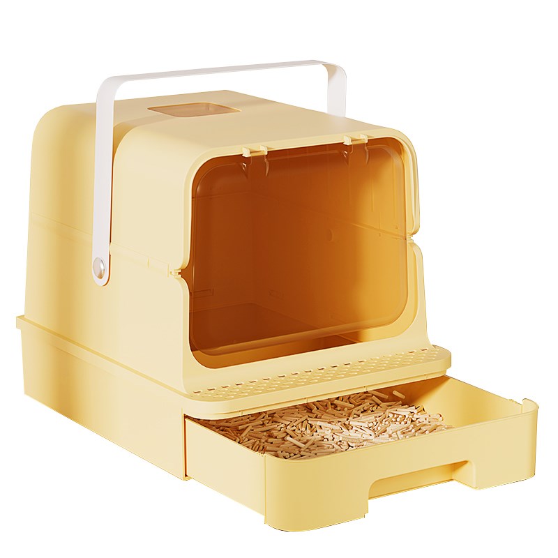 全封闭式猫砂盆防臭超大号防外溅猫屎盆猫沙盆抽屉式猫厕所