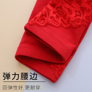 纯棉妈妈内裤女全棉抗菌裆中老年高腰大码胖mm宽松三角短裤头红色