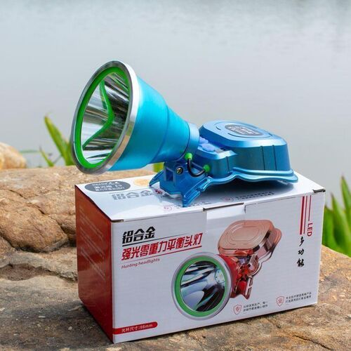 光王E9激光炮强光头灯充电超亮头戴手电筒大功率leVd户外锂电矿灯