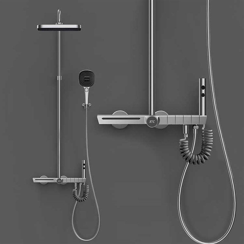 中国淋浴花洒混水阀卫生间家用全铜冷热水龙头增压式喷枪花洒套装,家装主材,恒温花洒套装,淘宝优惠券,粉丝福利购,淘宝优惠卷