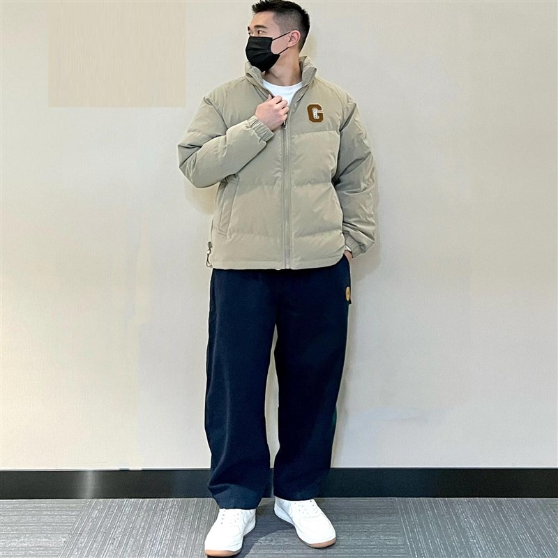 轻熟风棉服冬装男士保暖加厚棉z衣外套一套搭配牛仔裤子男冬季套