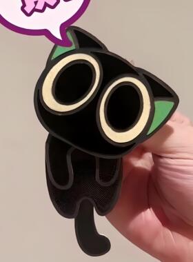 罗小黑战记2电影周边天才小猫罗小黑摇摇乐亚克力摆动钥匙扣挂件