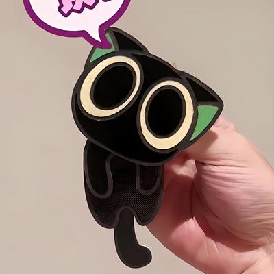 罗小黑战记2电影周边天才小猫罗小黑摇摇乐亚克力摆动钥匙扣挂件