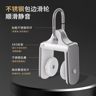 侧装 UL型铝合金轨道窗帘滑轨顶装 导轨滑道杆加厚静音窗帘轨道弯轨