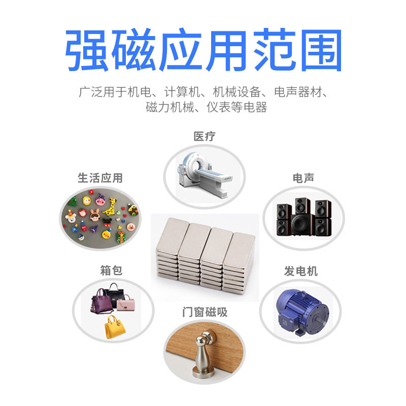 N牌号磁铁强磁强力磁铁钕铁硼强磁超强磁力方形强磁 支持