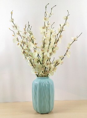 创意现代蓝白色插器家居客厅工艺饰品台面干瓶