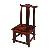 靠背矮凳 小官帽椅 休闲 老挝大红酸枝 红木小椅子